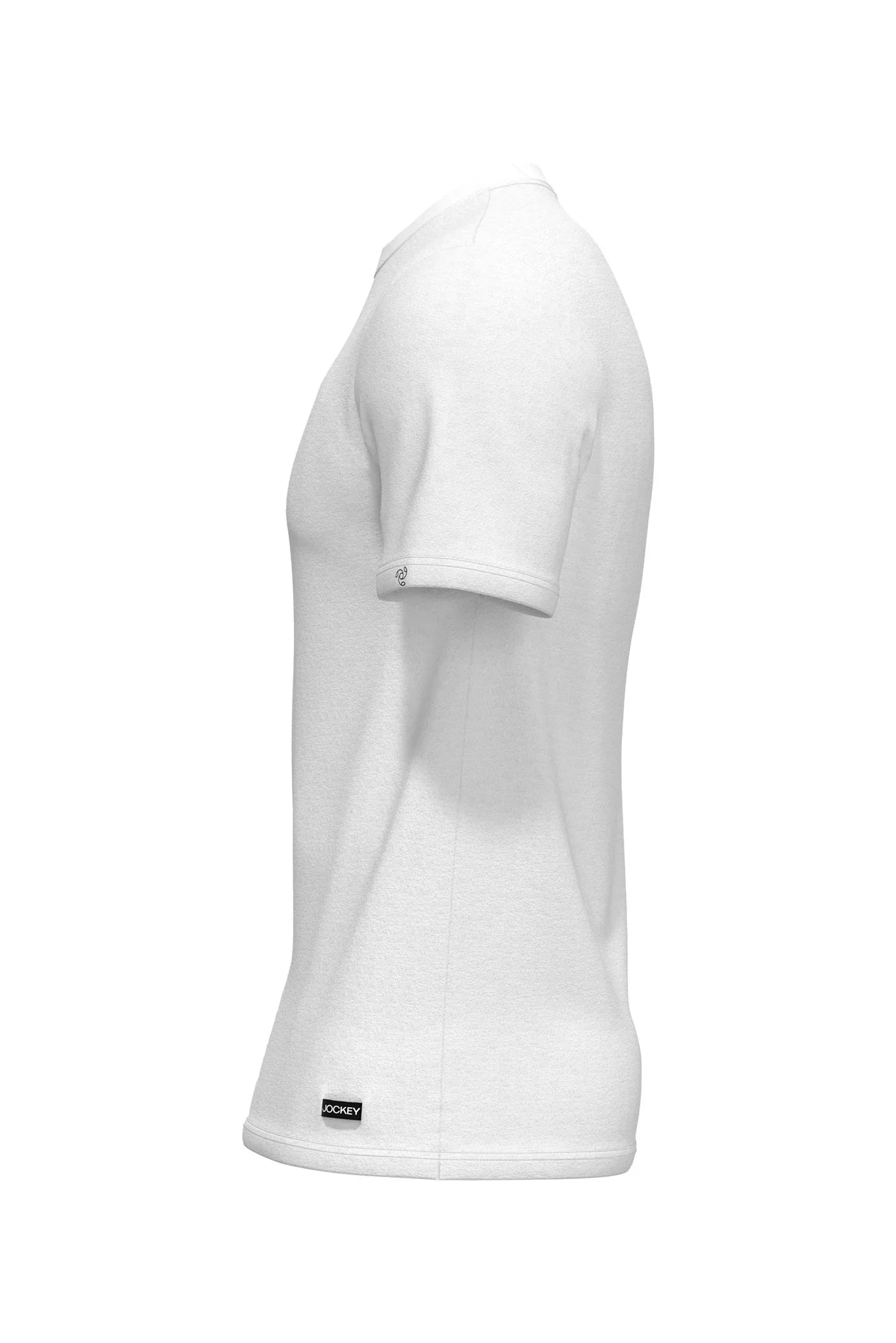 Deep Neck Undershirt Half Sleeves VEST (WHITE)