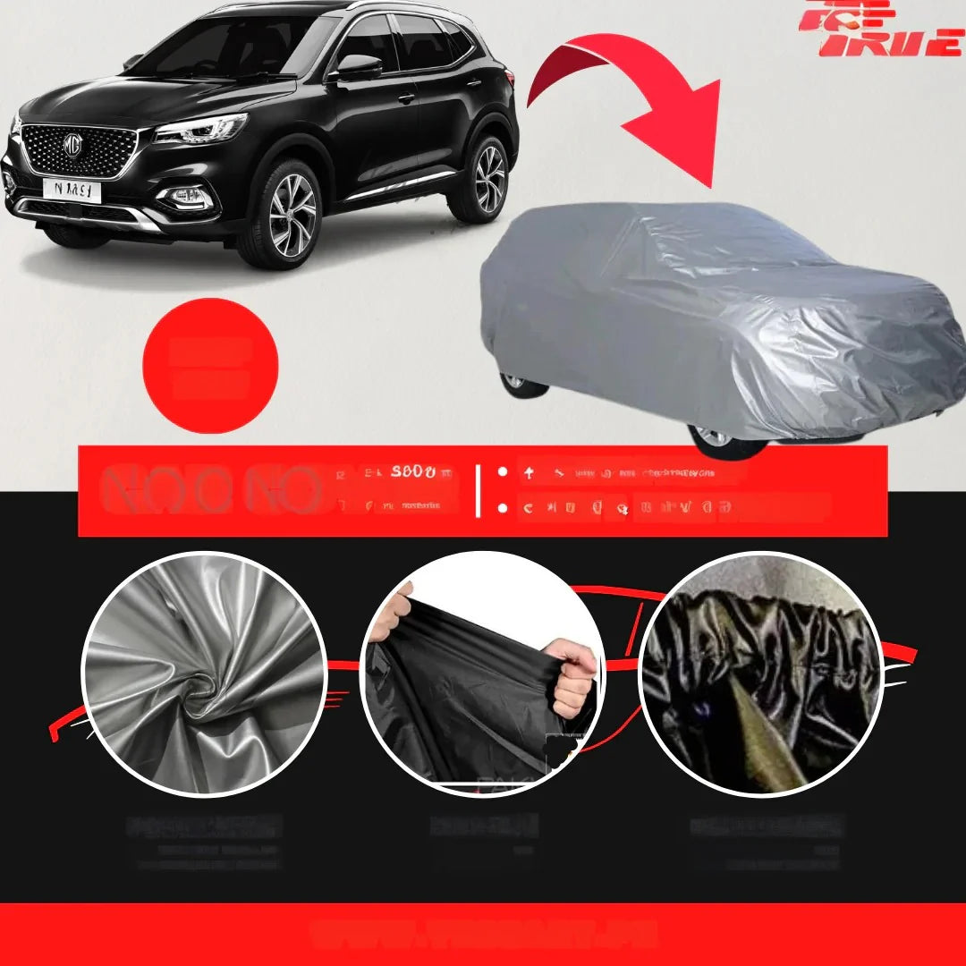 MG HS 2020-2025 Car Top Cover - Waterproof & Dustproof Silver Spray Coated + Free Bag