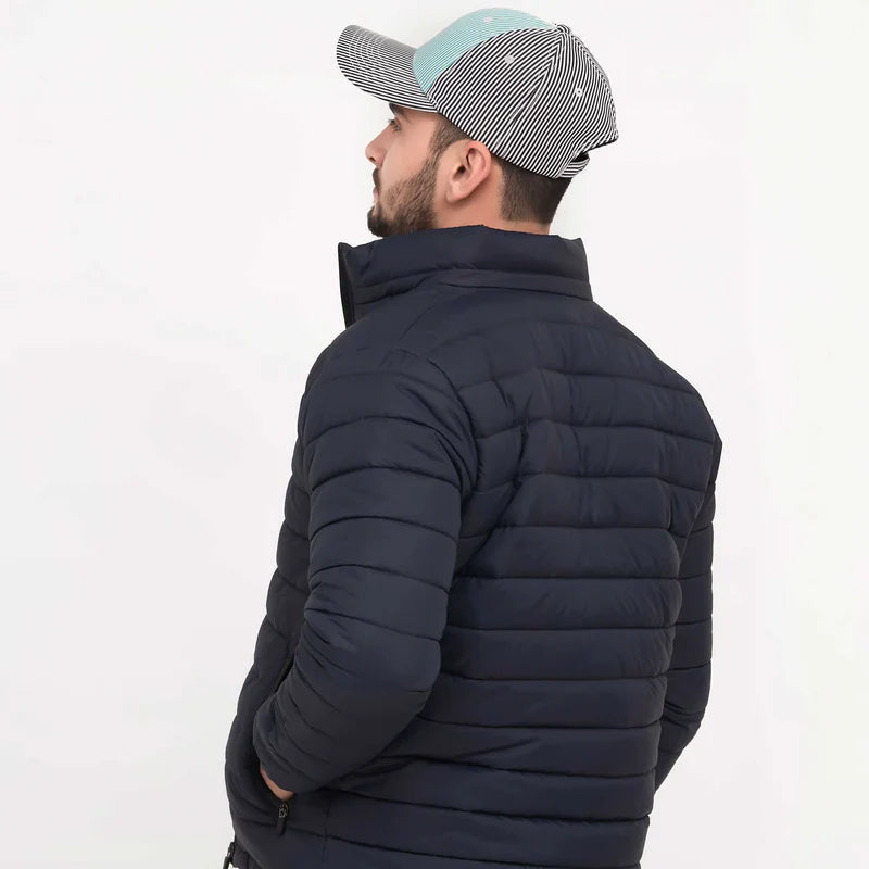 Stand Collar Puffer Jacket -