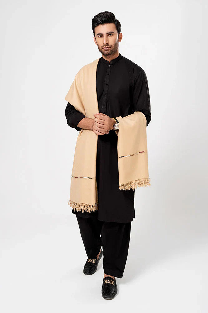 J. Men's Winter Wool Shawl - Skin