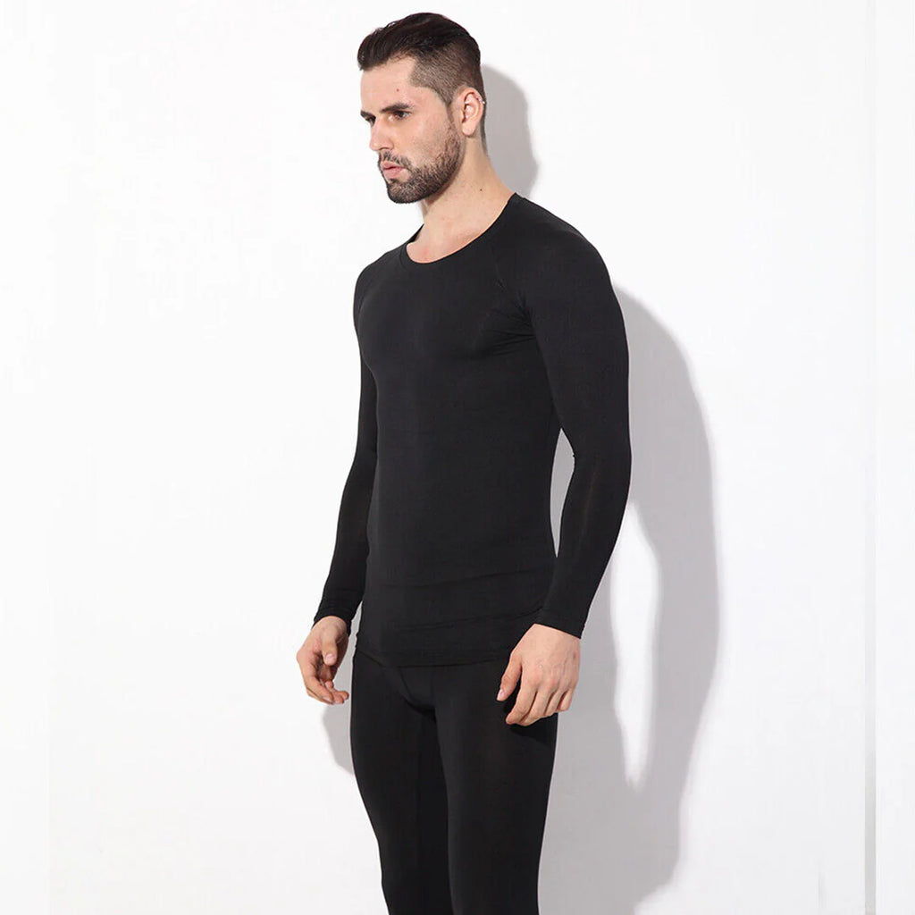 Men's Thermal Warmer Wool TROUSER - BLACK