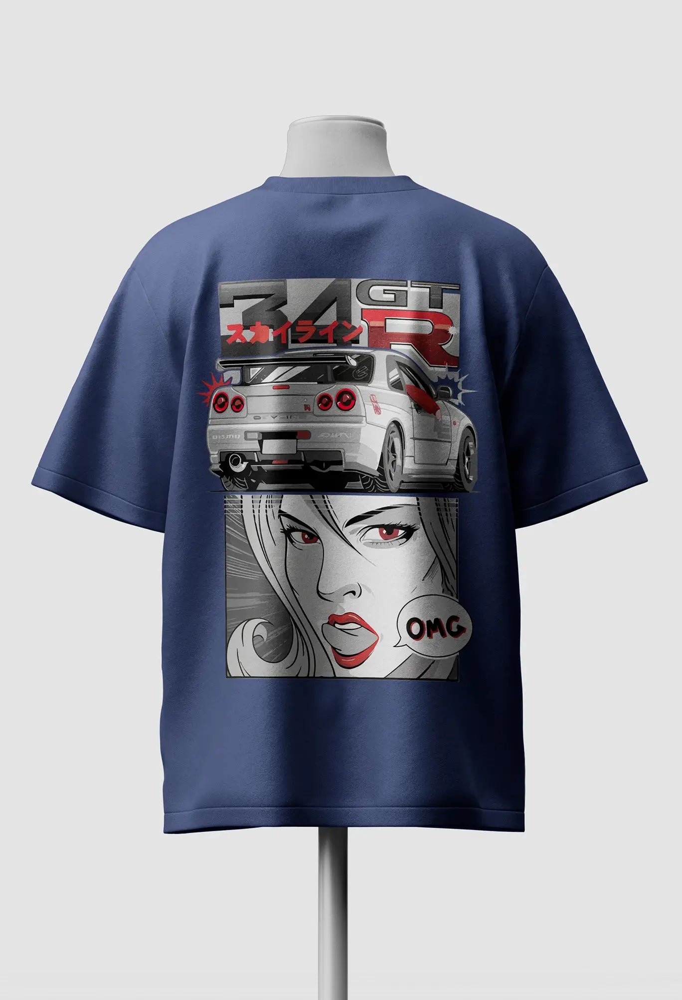 GTR Skyline Oversized T-Shirts