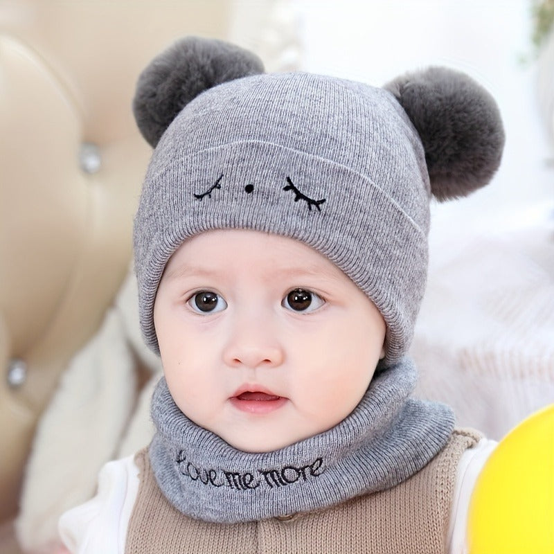 KIDS EYEBROW WOOL CAP ( GREY ) #153