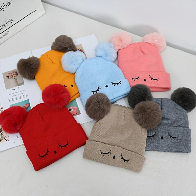 KIDS EYEBROW WOOL CAP ( GREY ) #153