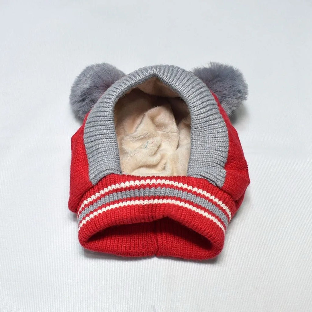 KIDS STAR WOOL CAP ( RED ) #155