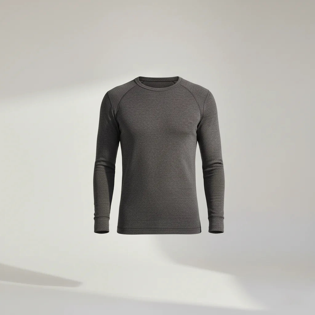 Men's Full-Body Thermal Warmer Wool (FULL SUIT) - Charcoal Grey