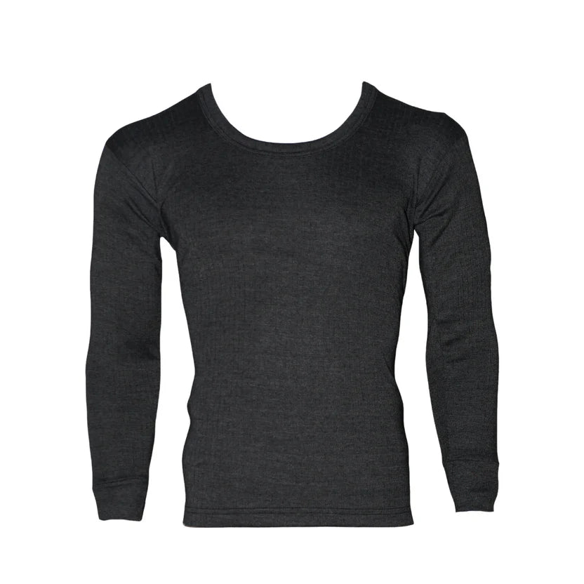 Thermal Warmer Wool Shirt - Charcoal Grey