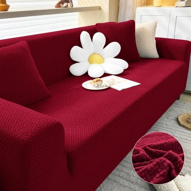 Stripe Jacquard Fitted Sofa Covers