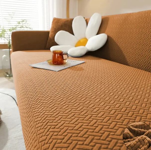 Stripe Jacquard Fitted Sofa Covers