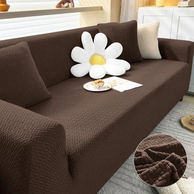 Stripe Jacquard Fitted Sofa Covers