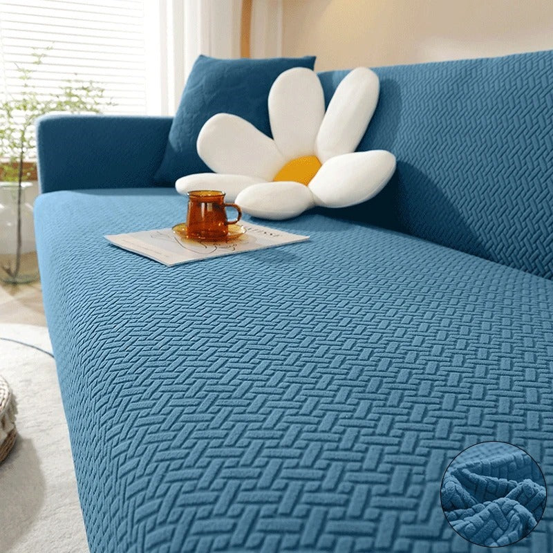 Stripe Jacquard Fitted Sofa Covers