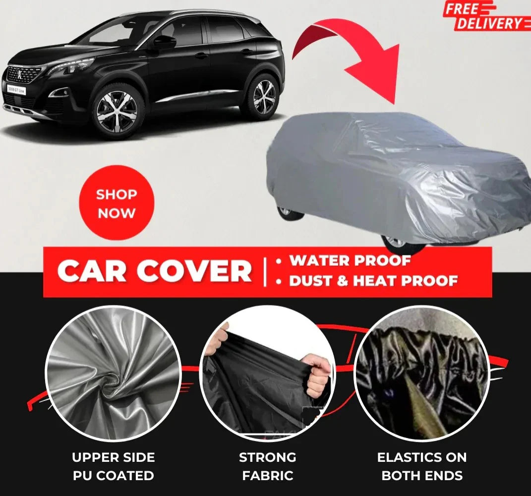 Peugeot 3008 (2023) Car Top Cover - Waterproof & Dustproof Silver Spray Coated + Free Bag(Car-06)