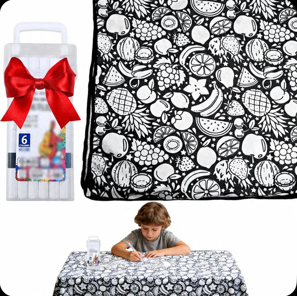 Temporary Color-your-own blanket (WASHABLE)