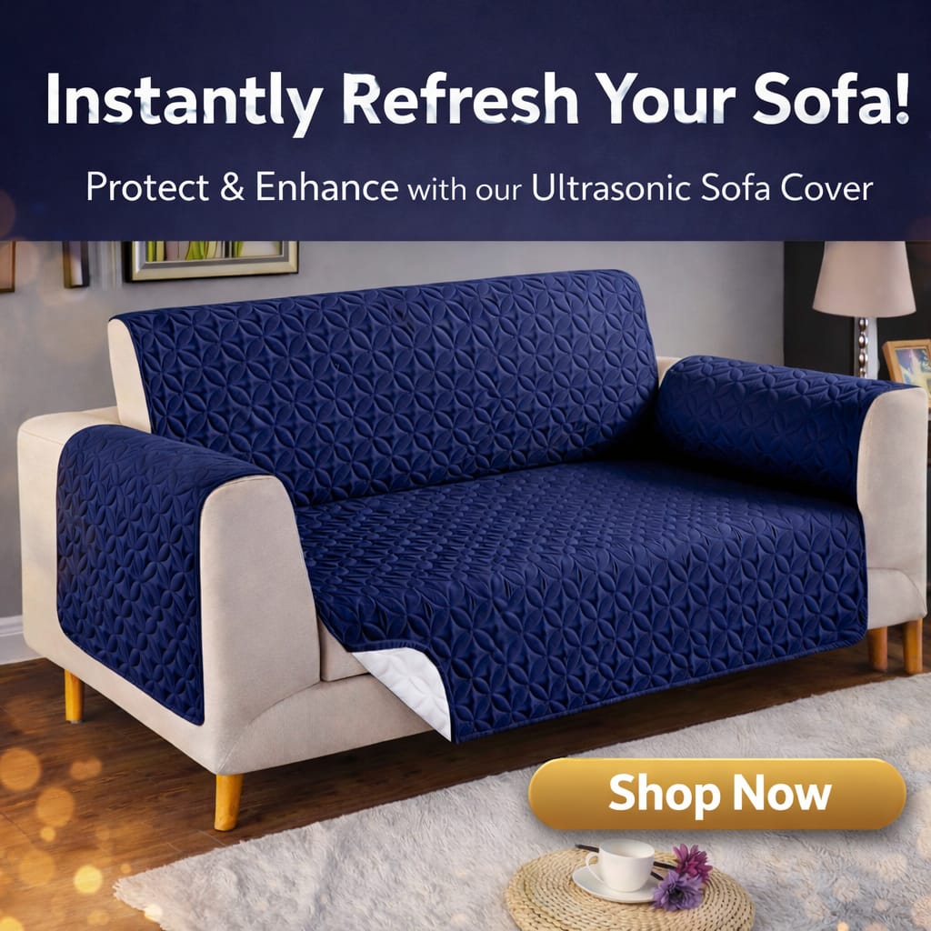 ULTRASONIC MICROFIBER SOFA COVER