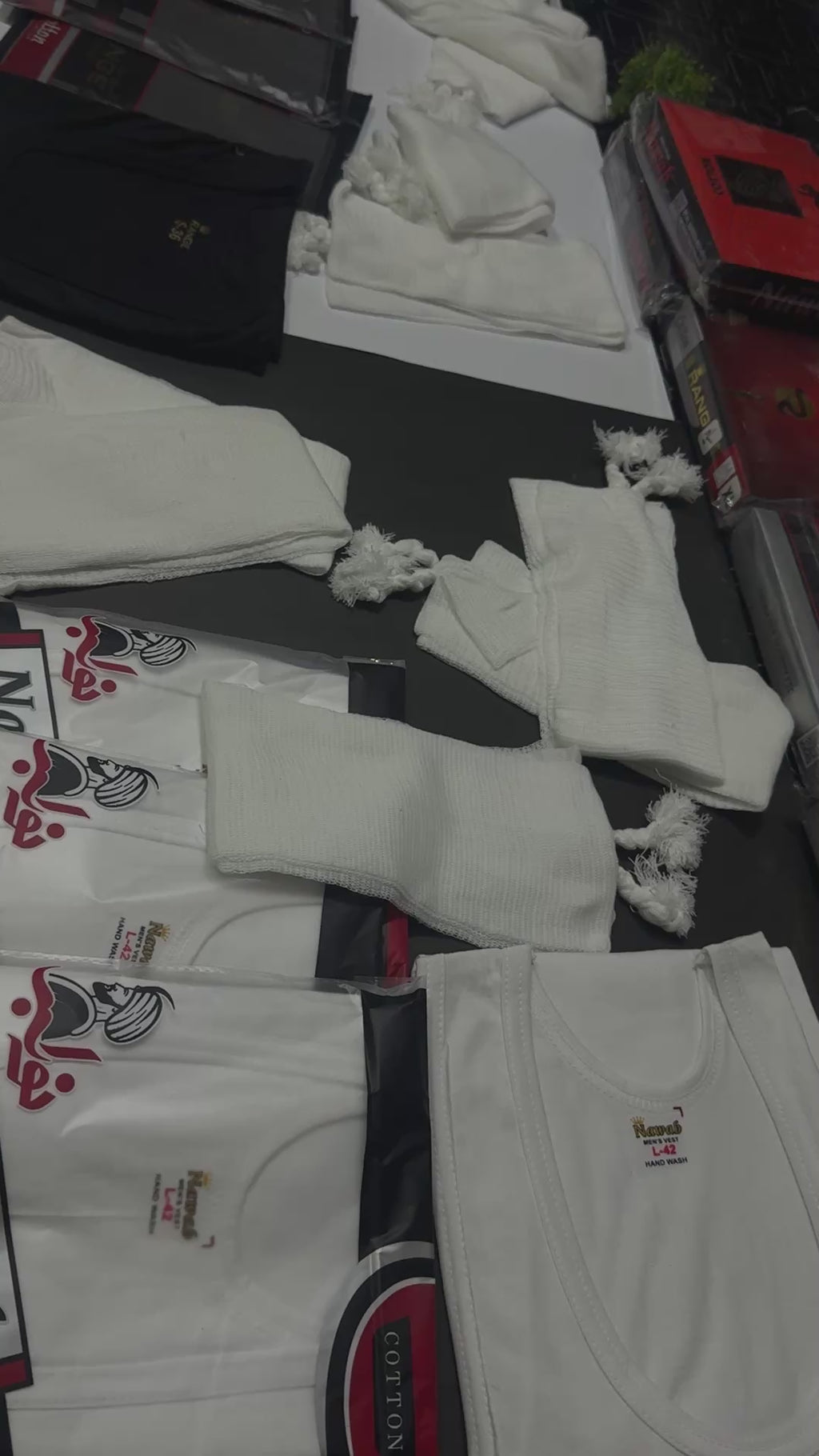 5 Sleeveles Vest (WHITE) + 5 Narrey (Drawstring)