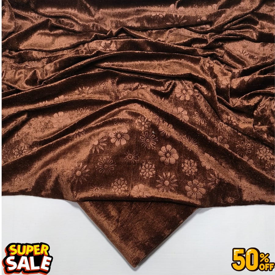KOREAN VELVET 2PC OC-15 ( Brown )